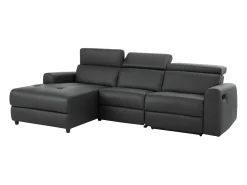Sofá|Loft24 Capena | Sofá com chaise lounge de 3 lugares esquerdo Cinzento