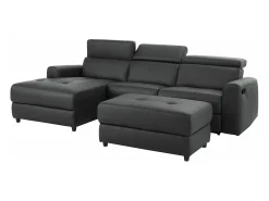 Sofá|Loft24 Capena | Sofá com chaise lounge de 3 lugares esquerdo Cinzento