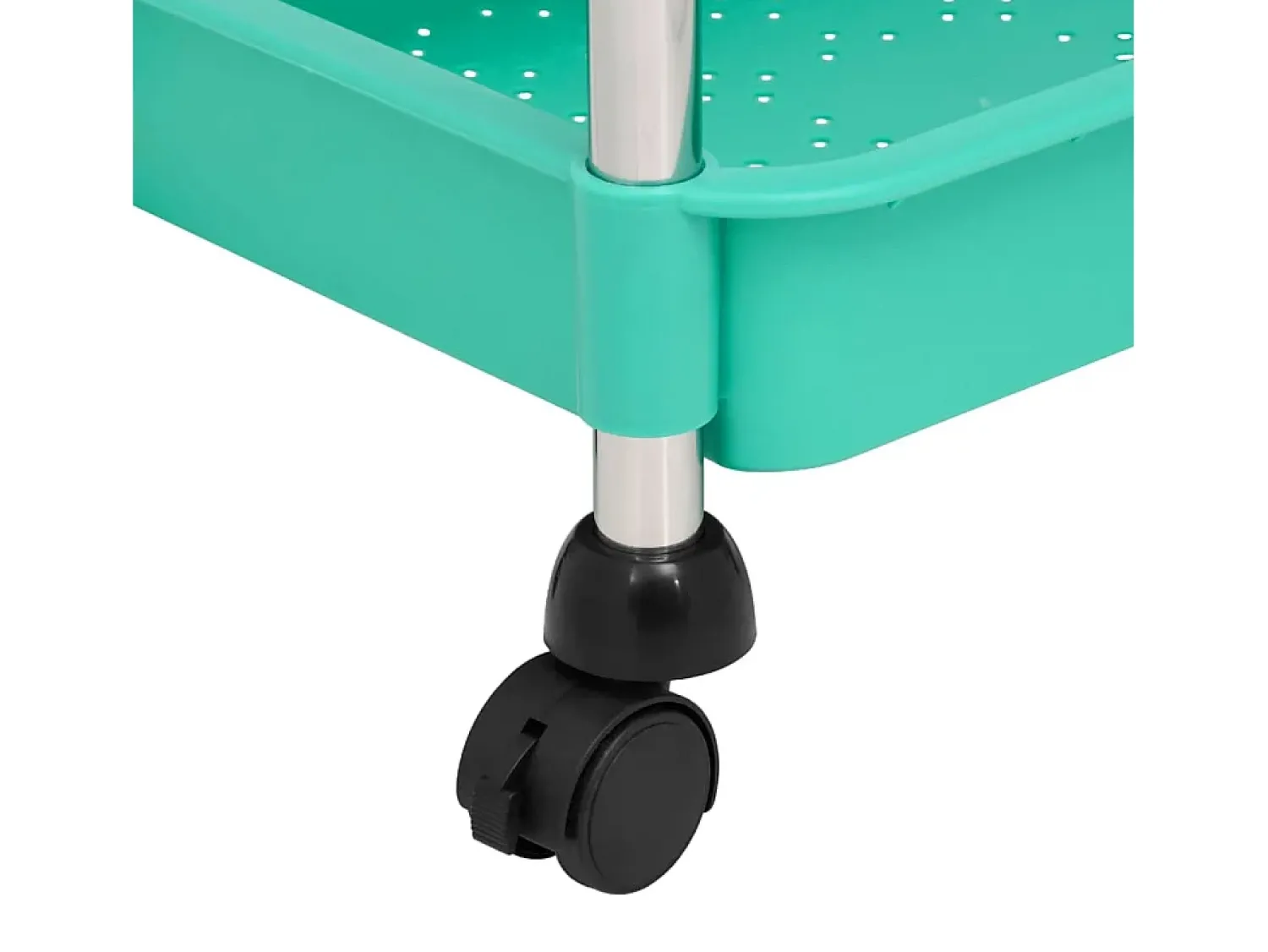 Móvel De Arrumação|vidaxl Carrinho cozinha 5 prateleiras ferro/ABS 42x29x128 cm turquesa Verde