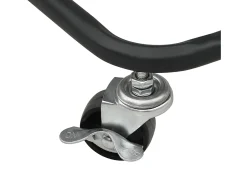 vidaxl Carrinho cozinha c/ 3 prateleiras ferro/ABS 42x35x85 cm Preto