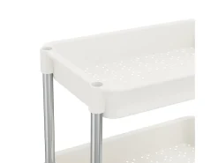 Móvel De Arrumação*vidaxl Carrinho cozinha c/ 5 prateleiras ferro/ABS 42x29x128 cm Branco