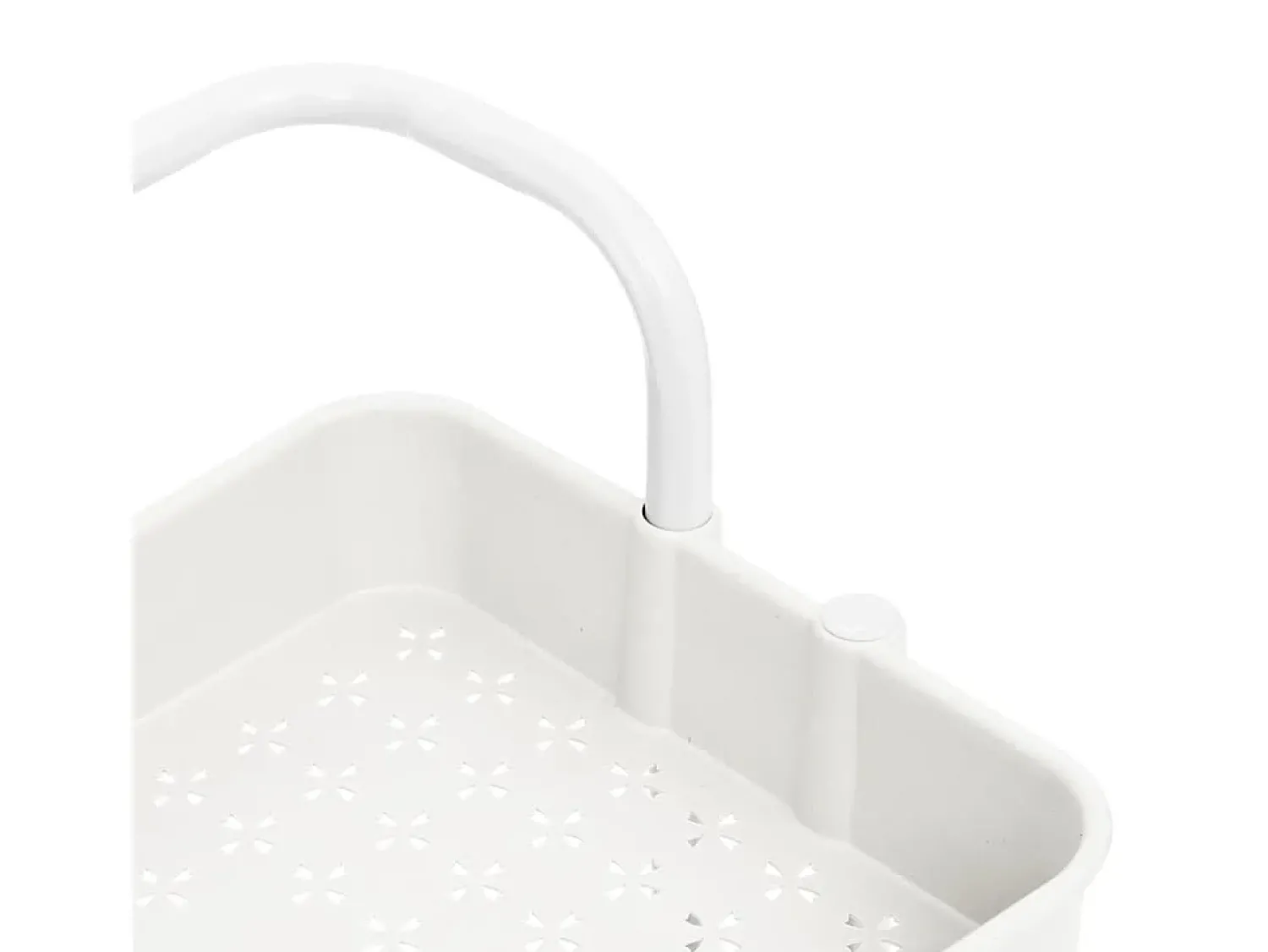 Móvel De Arrumação|vidaxl Carrinho cozinha c/ 3 prateleiras ferro/ABS 42x35x85 cm Branco