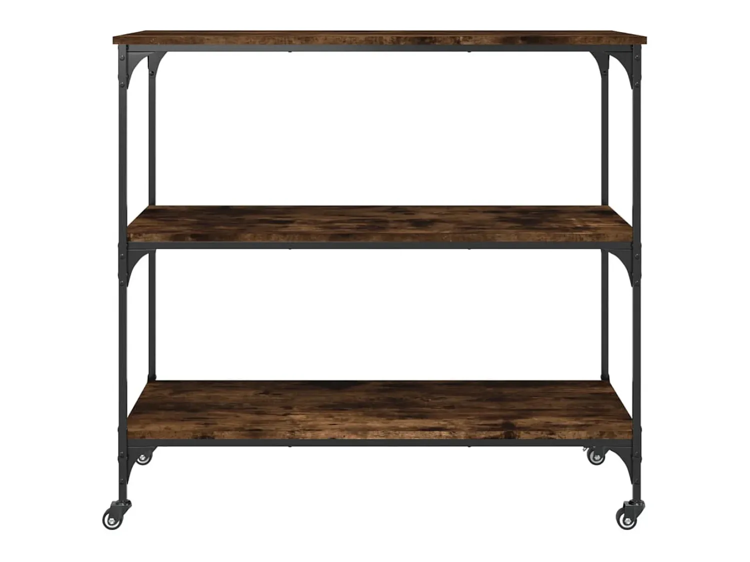 Móvel De Arrumação|vidaxl Carrinho cozinha 102x50x95 cm deriv. madeira carvalho fumado Natural claro