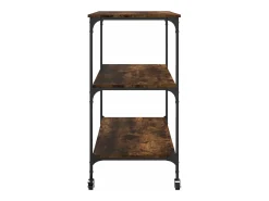 Móvel De Arrumação|vidaxl Carrinho cozinha 102x50x95 cm deriv. madeira carvalho fumado Natural claro