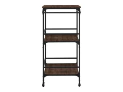Móvel De Arrumação*vidaxl Carrinho cozinha 60,5x50x105cm deriv. madeira carvalho castanho Natural claro