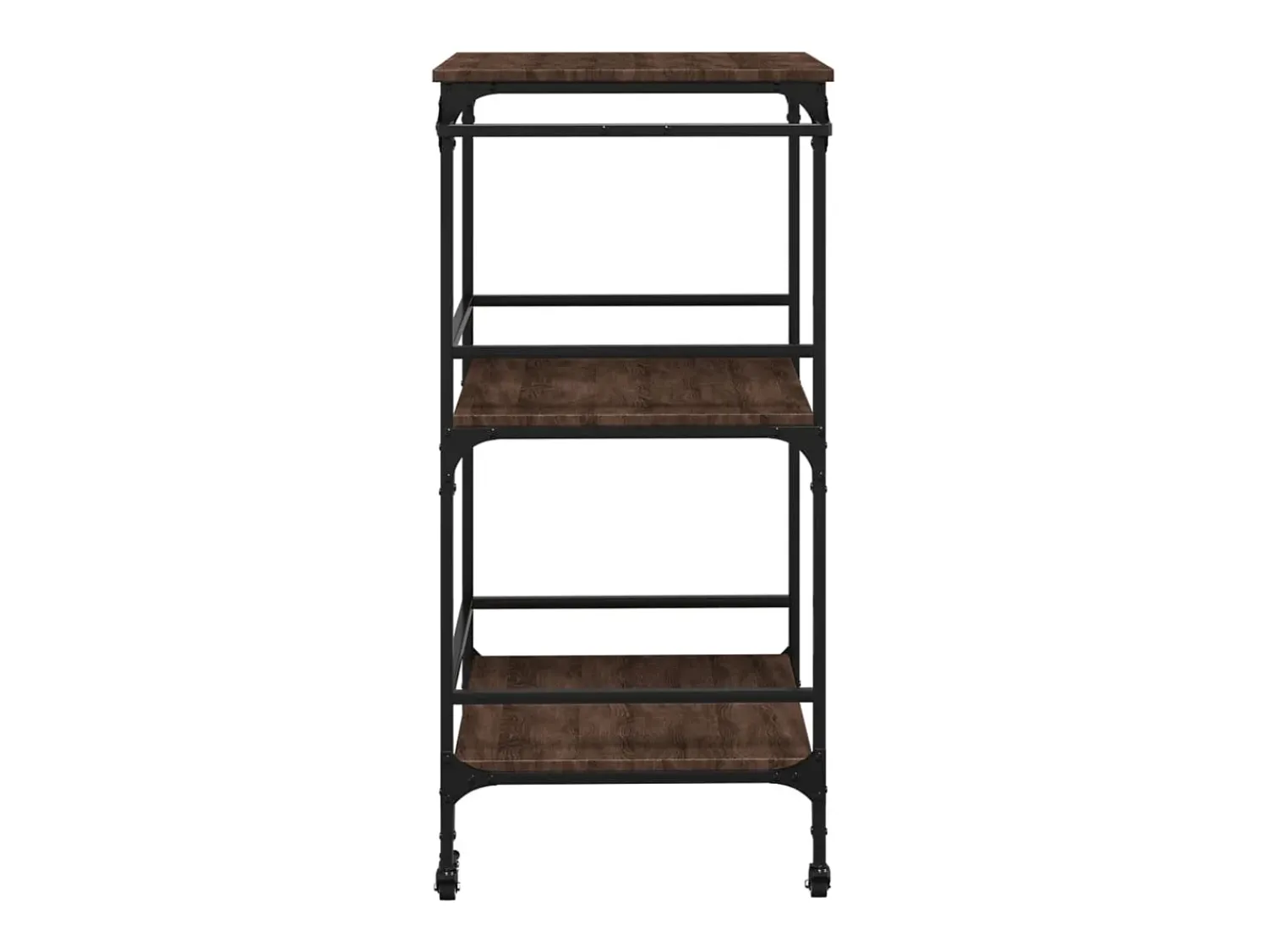 Móvel De Arrumação*vidaxl Carrinho cozinha 60,5x50x105cm deriv. madeira carvalho castanho Natural claro
