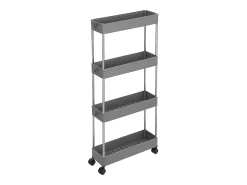 Móvel De Arrumação* Carrinho de armazenamento 40x12.5x86 cm cinza Cinzento