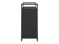 Clearance vidaxl Carrinho de bar com gaveta 100x45x97 cm vime PE Preto