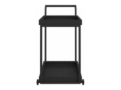 vidaxl Carrinho de bar 100x45x83 cm vime PE^ Móvel De Arrumação