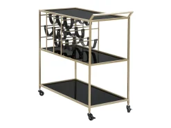 Móvel De Arrumação* CARRINHO DE CORDA CM 79X39.5X82 Preto
