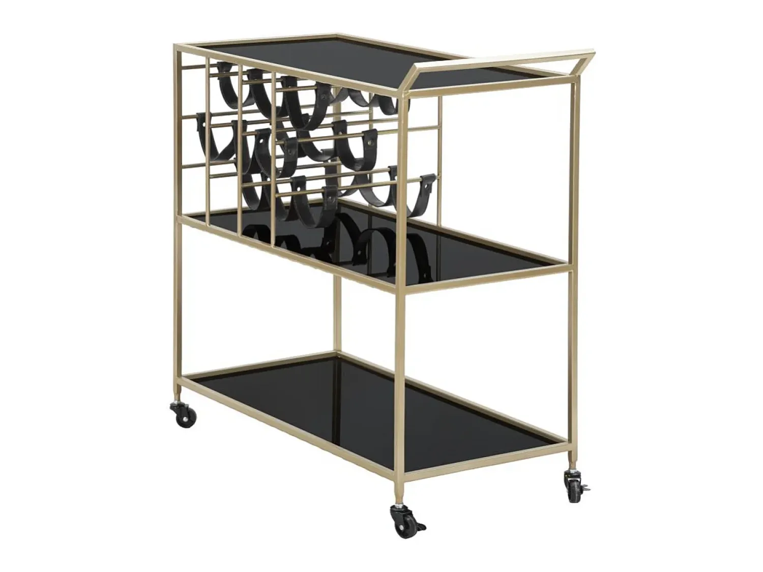Móvel De Arrumação* CARRINHO DE CORDA CM 79X39.5X82 Preto