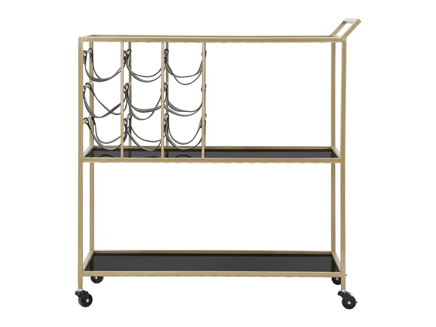 Móvel De Arrumação* CARRINHO DE CORDA CM 79X39.5X82 Preto