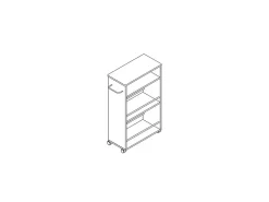 Móvel De Arrumação| Carrinho de Cozinha AMBIHOME DURAN - Branco