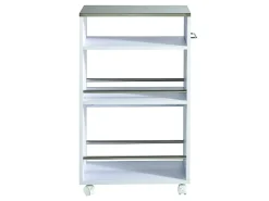 Móvel De Arrumação| Carrinho de Cozinha AMBIHOME DURAN - Branco