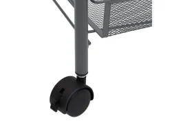 Sale vidaxl Carrinho de cozinha c/ 3 prateleiras ferro 46x26x64 cm Cinzento