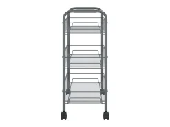 Sale vidaxl Carrinho de cozinha c/ 3 prateleiras ferro 46x26x64 cm Cinzento