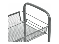 Sale vidaxl Carrinho de cozinha c/ 3 prateleiras ferro 46x26x64 cm Cinzento