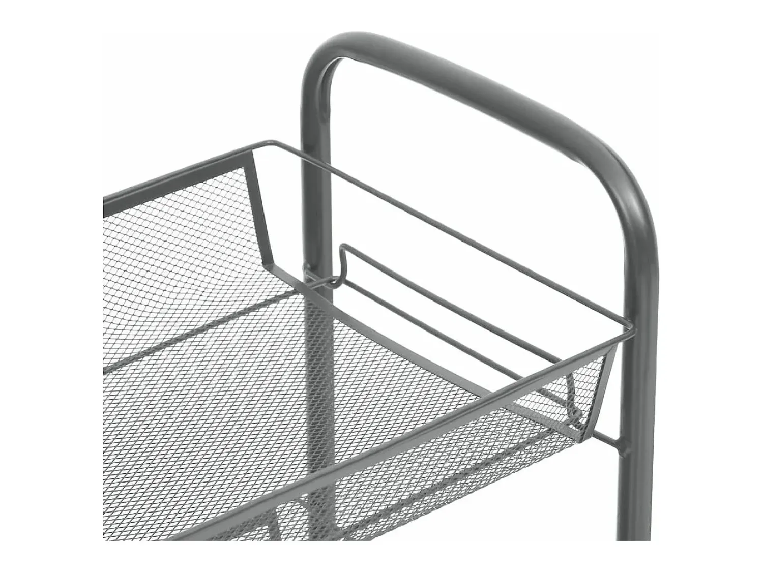 Sale vidaxl Carrinho de cozinha c/ 3 prateleiras ferro 46x26x64 cm Cinzento