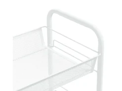 Móvel De Arrumação|vidaxl Carrinho de cozinha com 3 prateleiras ferro 46x26x64 cm Branco