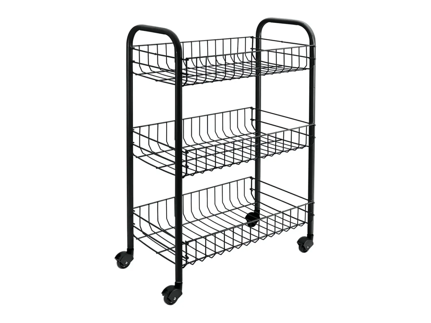 Online METALTEX Carrinho de cozinha com 3 cestos Siena Preto