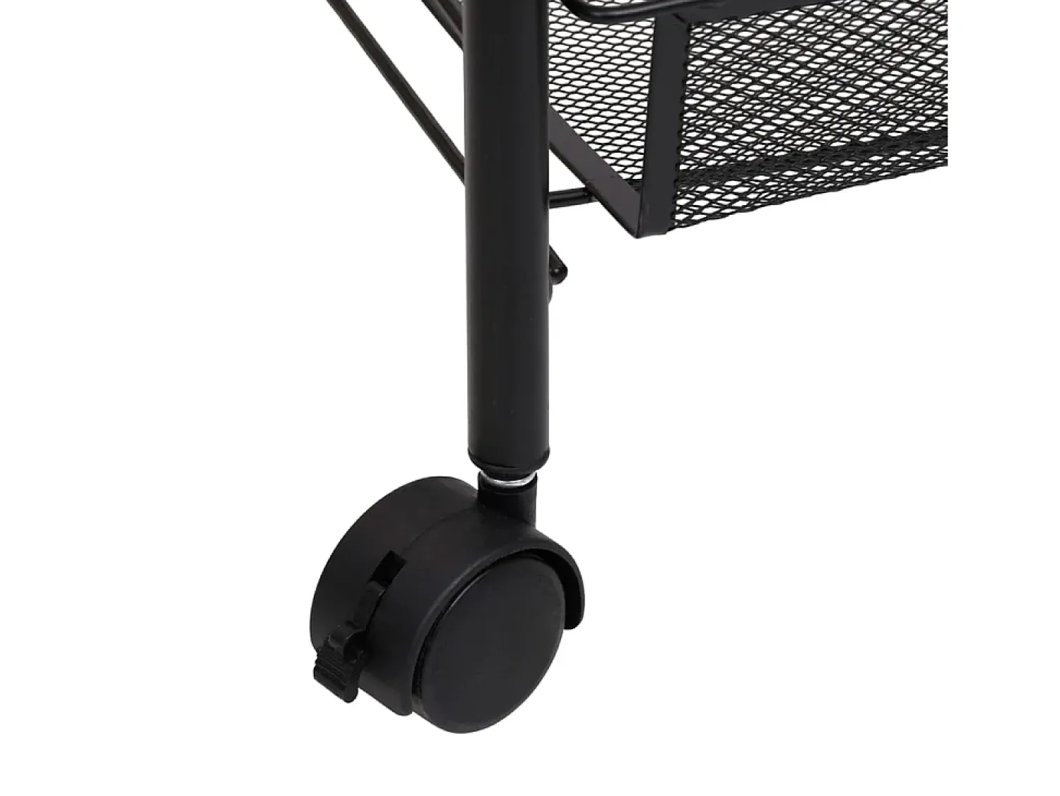 Discount vidaxl Carrinho de cozinha com 4 prateleiras ferro 46x26x85 cm Preto
