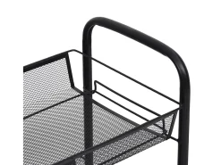 Discount vidaxl Carrinho de cozinha com 4 prateleiras ferro 46x26x85 cm Preto