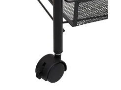 vidaxl Carrinho de cozinha com 3 prateleiras ferro 46x26x64 cm^ Móvel De Arrumação