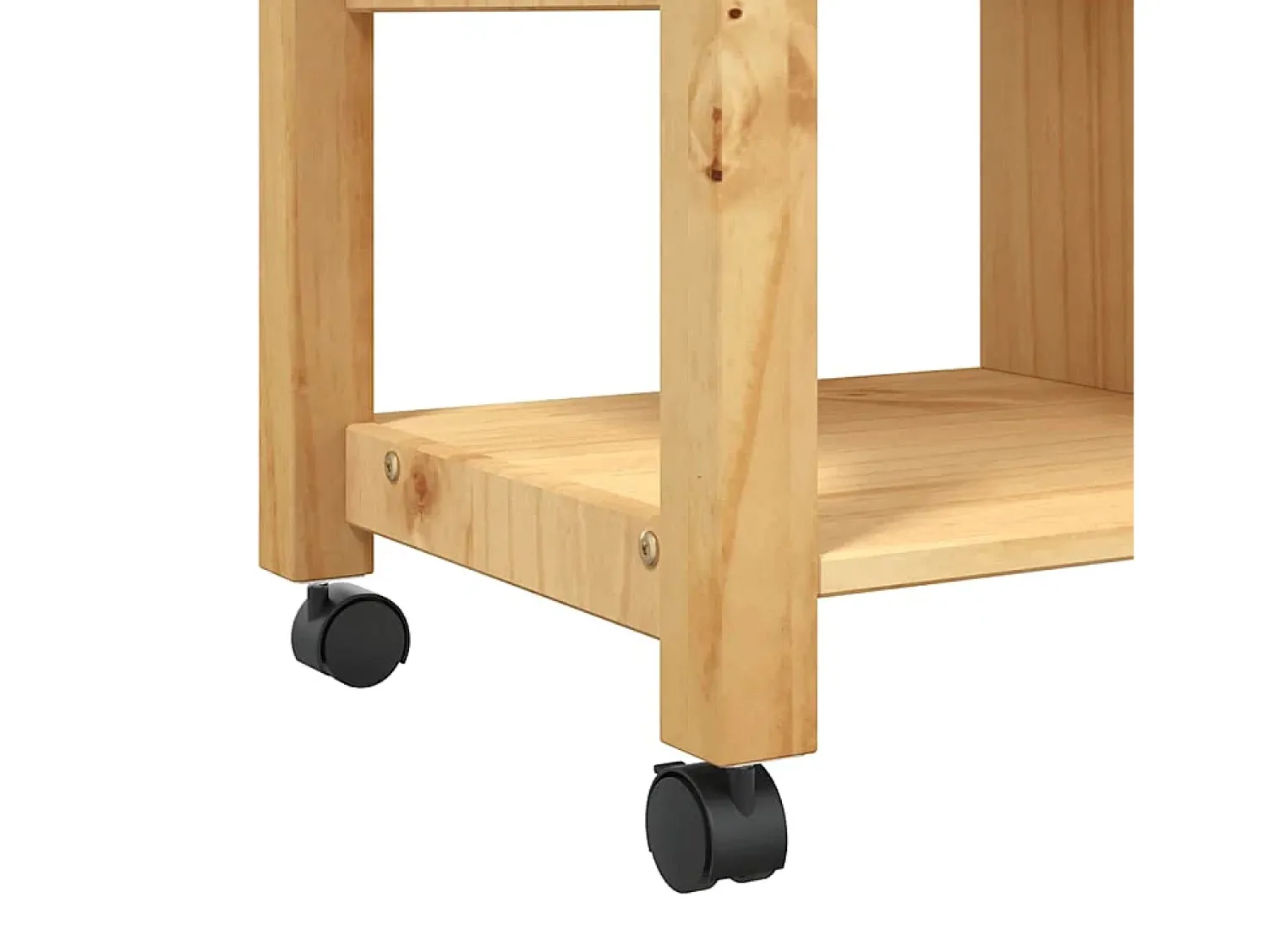 vidaxl Carrinho de cozinha MONZA 84x40x88,5 cm madeira de pinho maciça^ Móvel De Arrumação