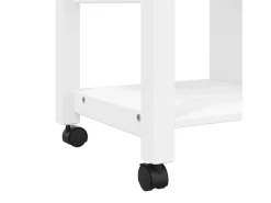 Móvel De Arrumação|vidaxl Carrinho de cozinha MONZA 84x40x88,5 cm madeira de pinho maciça Branco
