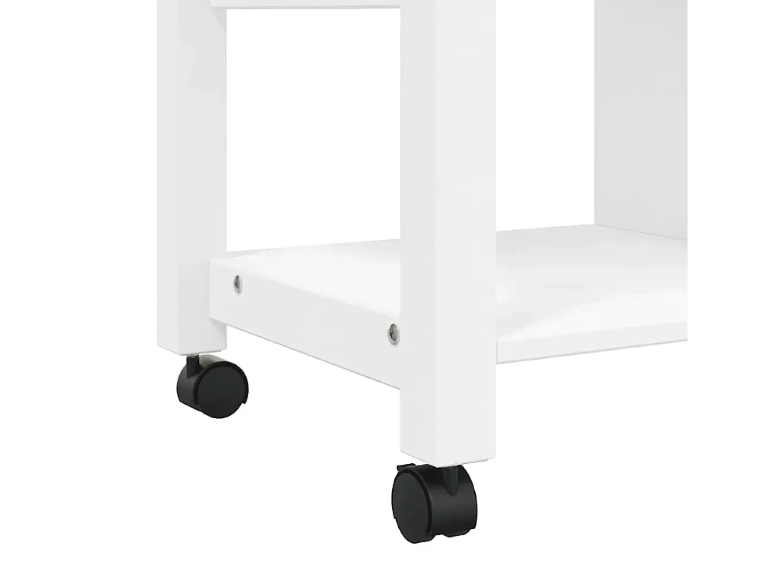 Móvel De Arrumação|vidaxl Carrinho de cozinha MONZA 84x40x88,5 cm madeira de pinho maciça Branco