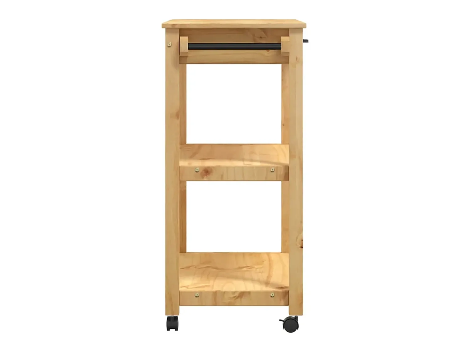Móvel De Arrumação|vidaxl Carrinho de cozinha MONZA 84x40x88,5 cm madeira de pinho maciça Natural claro