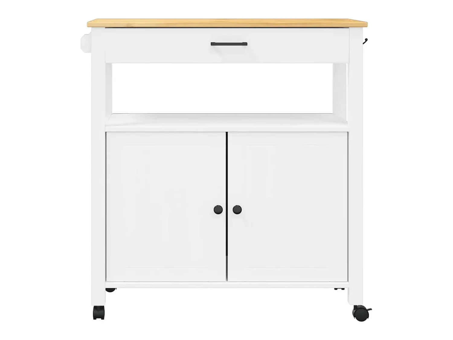 vidaxl Carrinho de cozinha MONZA 84x40x88,5 cm madeira de pinho maciça^ Móvel De Arrumação