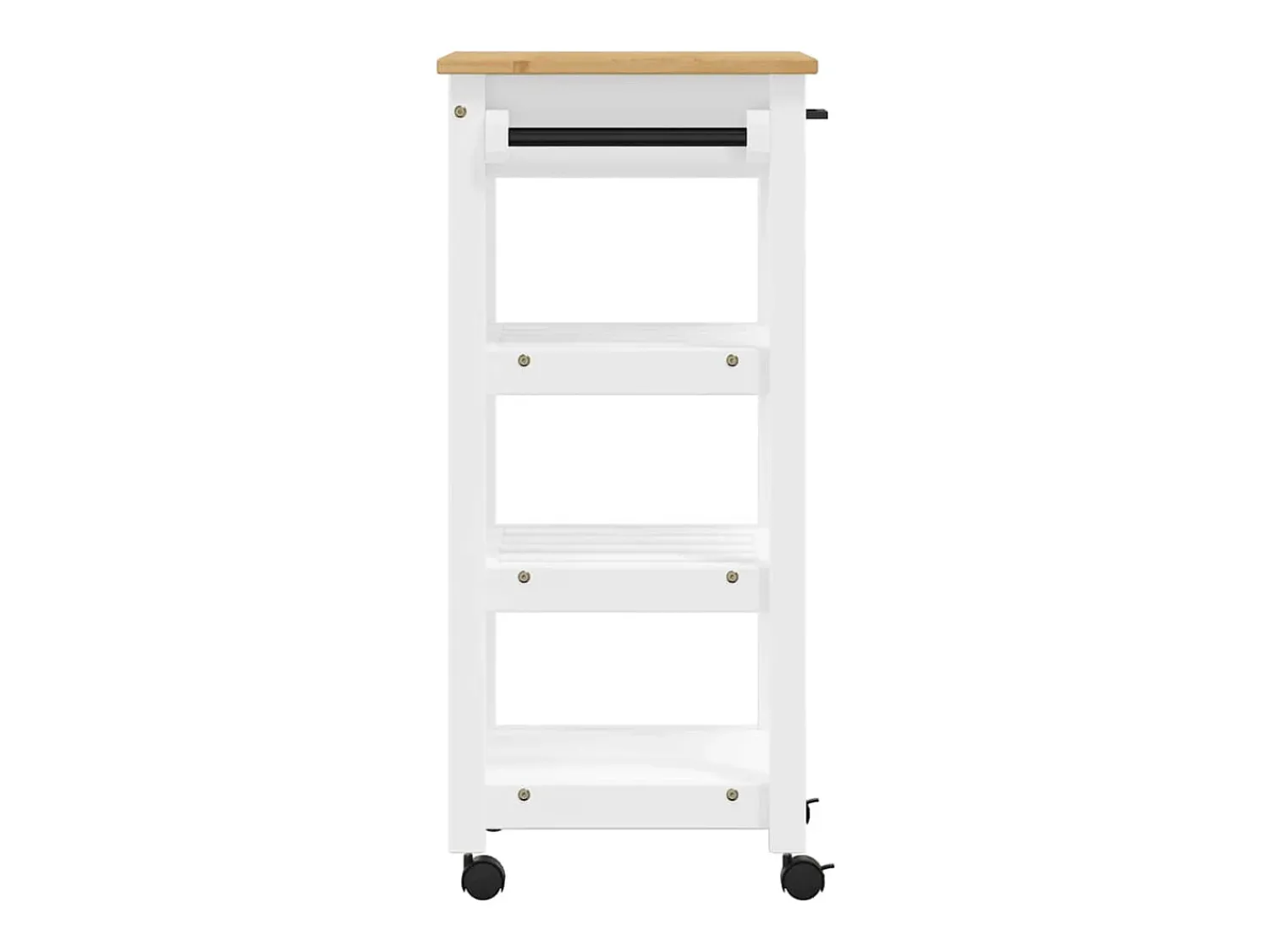 vidaxl Carrinho de cozinha MONZA 48x40x88,5 cm madeira de pinho maciça^ Móvel De Arrumação