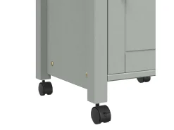 Móvel De Arrumação|vidaxl Carrinho de cozinha MONZA 48x40x88,5 cm madeira de pinho maciça Cinzento