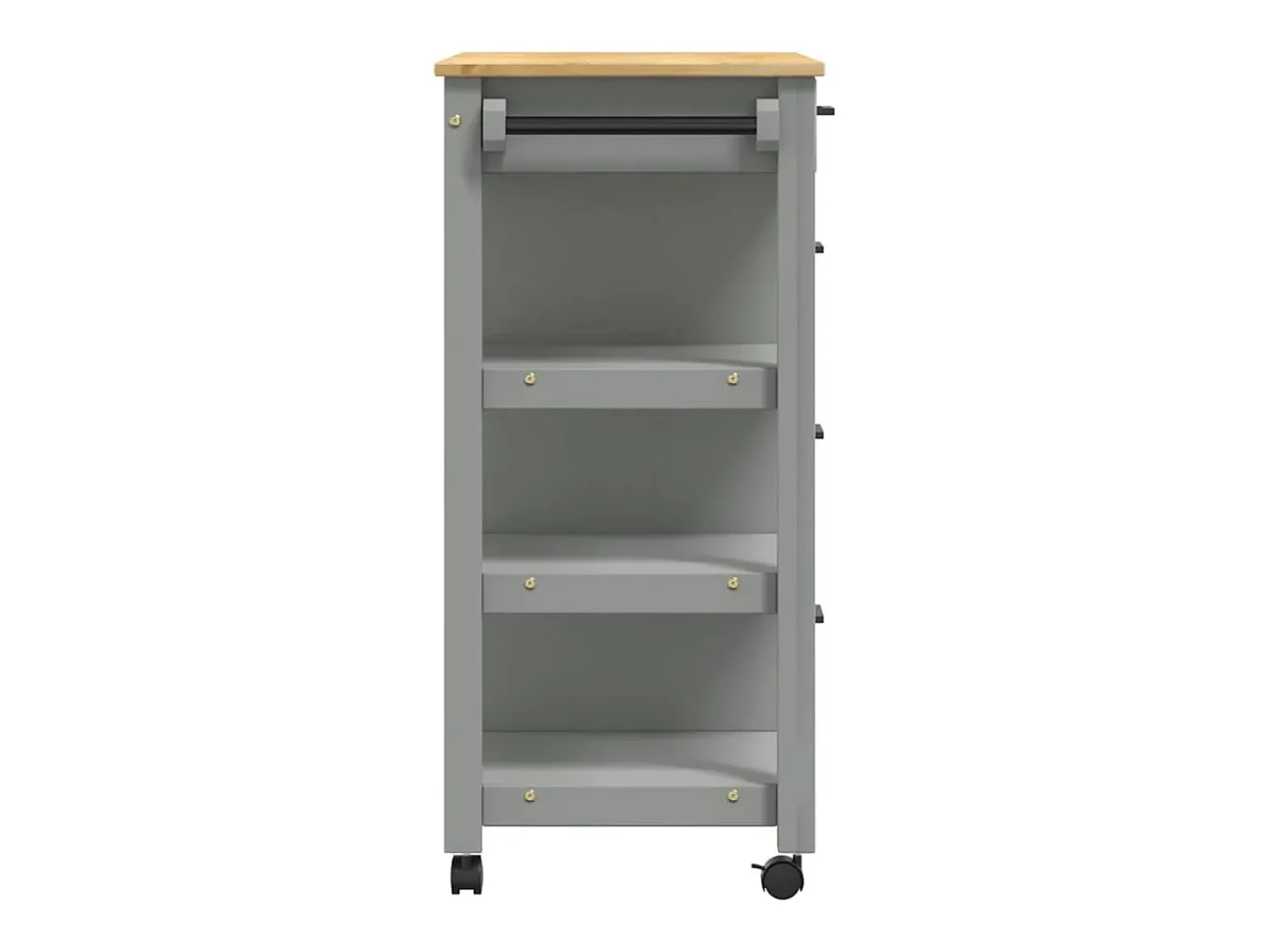 vidaxl Carrinho de cozinha MONZA 84x40x88,5 cm madeira de pinho maciça^ Móvel De Arrumação