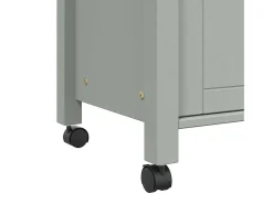 Clearance vidaxl Carrinho de cozinha MONZA 60x40x88,5 cm madeira de pinho maciça Cinzento