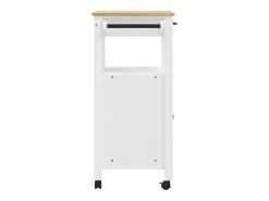 Móvel De Arrumação|vidaxl Carrinho de cozinha MONZA 60x40x88,5 cm madeira de pinho maciça Branco