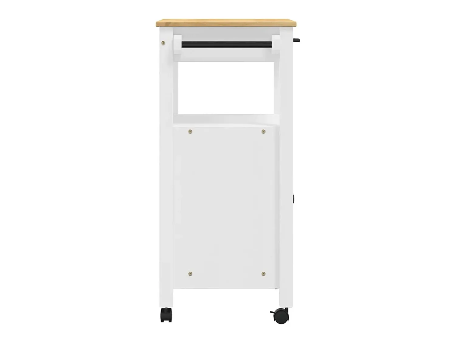 Móvel De Arrumação|vidaxl Carrinho de cozinha MONZA 60x40x88,5 cm madeira de pinho maciça Branco