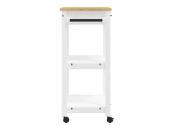 vidaxl Carrinho de cozinha MONZA 60x40x88,5 cm madeira de pinho maciça^ Móvel De Arrumação