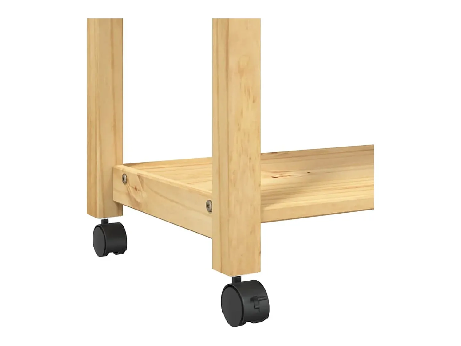 Móvel De Arrumação|vidaxl Carrinho de cozinha MONZA 60x40x88,5 cm madeira de pinho maciça Natural claro