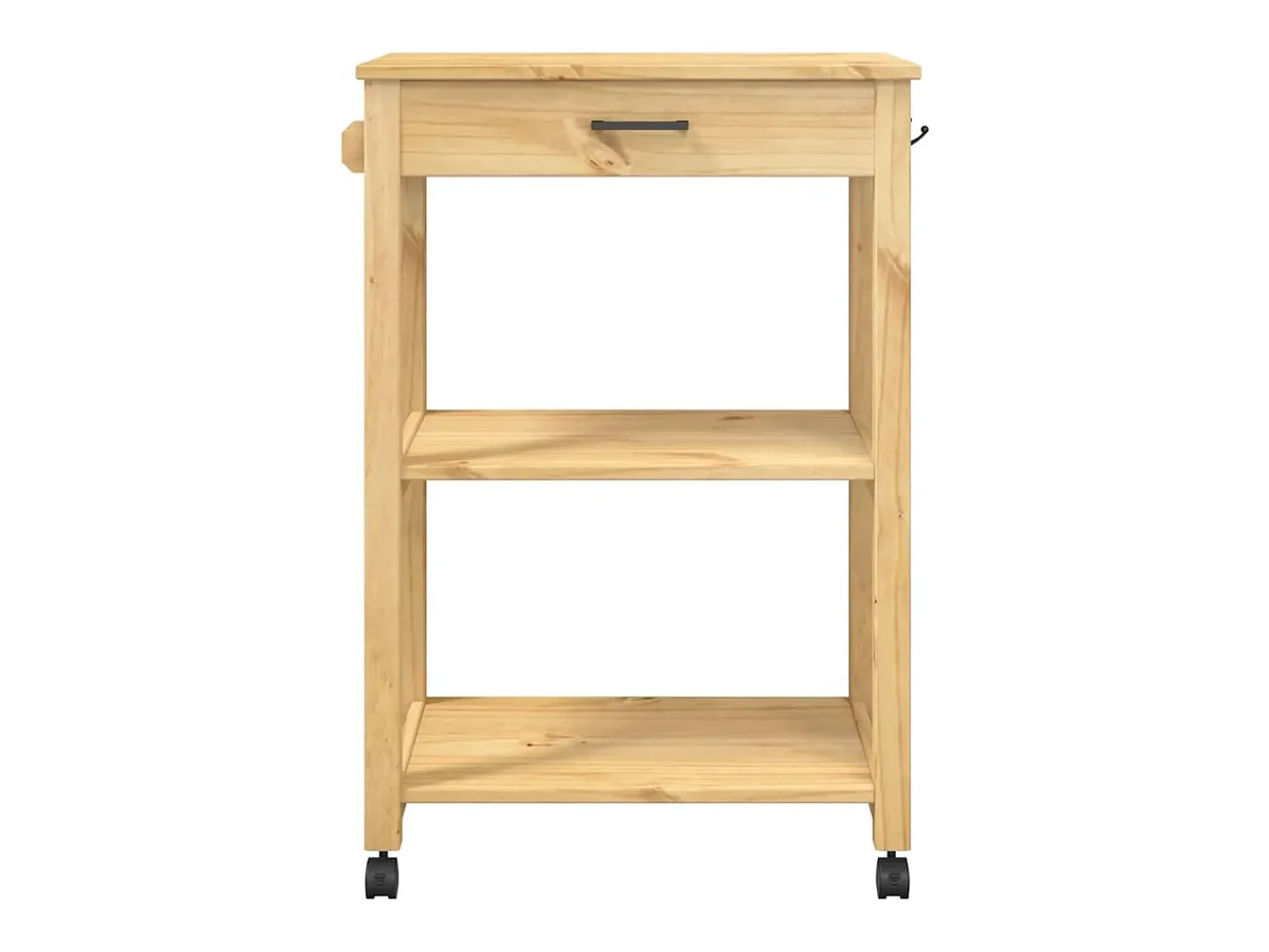 Móvel De Arrumação|vidaxl Carrinho de cozinha MONZA 60x40x88,5 cm madeira de pinho maciça Natural claro