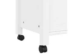 vidaxl Carrinho de cozinha MONZA 84x40x88,5 cm madeira de pinho maciça Branco
