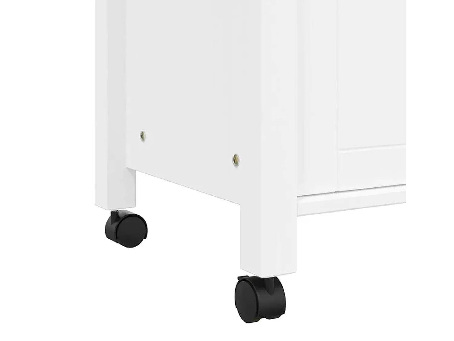 vidaxl Carrinho de cozinha MONZA 84x40x88,5 cm madeira de pinho maciça Branco