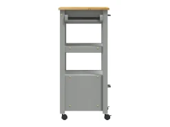 vidaxl Carrinho de cozinha MONZA 48x40x88,5 cm madeira de pinho maciça^ Móvel De Arrumação