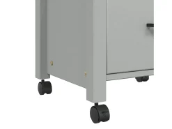 vidaxl Carrinho de cozinha MONZA 48x40x88,5 cm madeira de pinho maciça^ Móvel De Arrumação