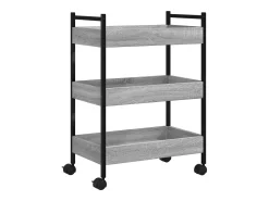 Móvel De Arrumação|vidaxl Carrinho de cozinha 50x30x70 cm derivados madeira cinza sonoma Cinzento