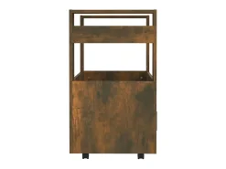 Online vidaxl Carrinho de cozinha 60x45x80 cm deriv. madeira carvalho fumado Natural claro