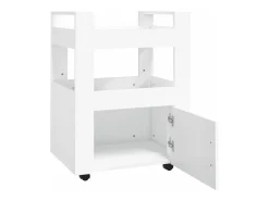 Móvel De Arrumação*vidaxl Carrinho de cozinha 60x45x80 cm derivados de madeira Branco