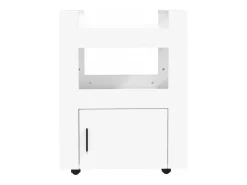 Móvel De Arrumação*vidaxl Carrinho de cozinha 60x45x80 cm derivados de madeira Branco