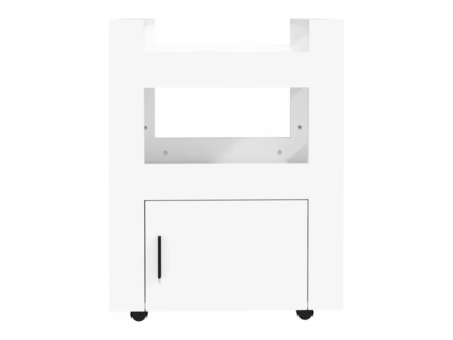 Móvel De Arrumação*vidaxl Carrinho de cozinha 60x45x80 cm derivados de madeira Branco